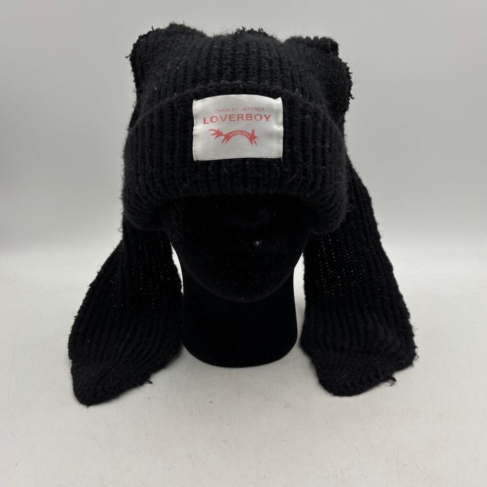 Charles Jeffrey Loverboy Chunky Rabbit Beanie Bunny Ears One Size